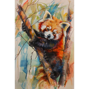 Red Panda painting